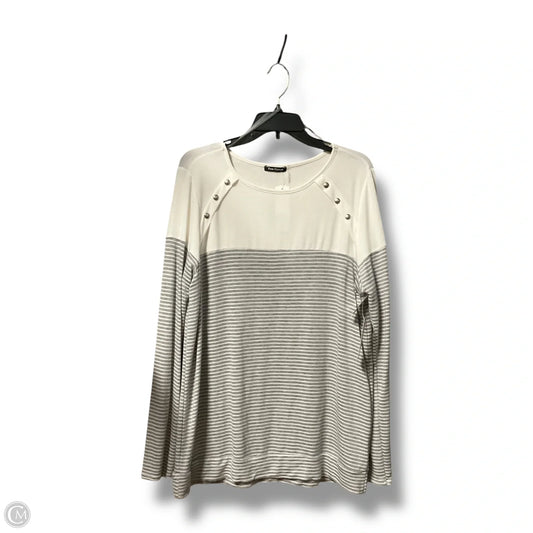 Top Long Sleeve By Pink Clover In Striped Pattern, Size: Xl