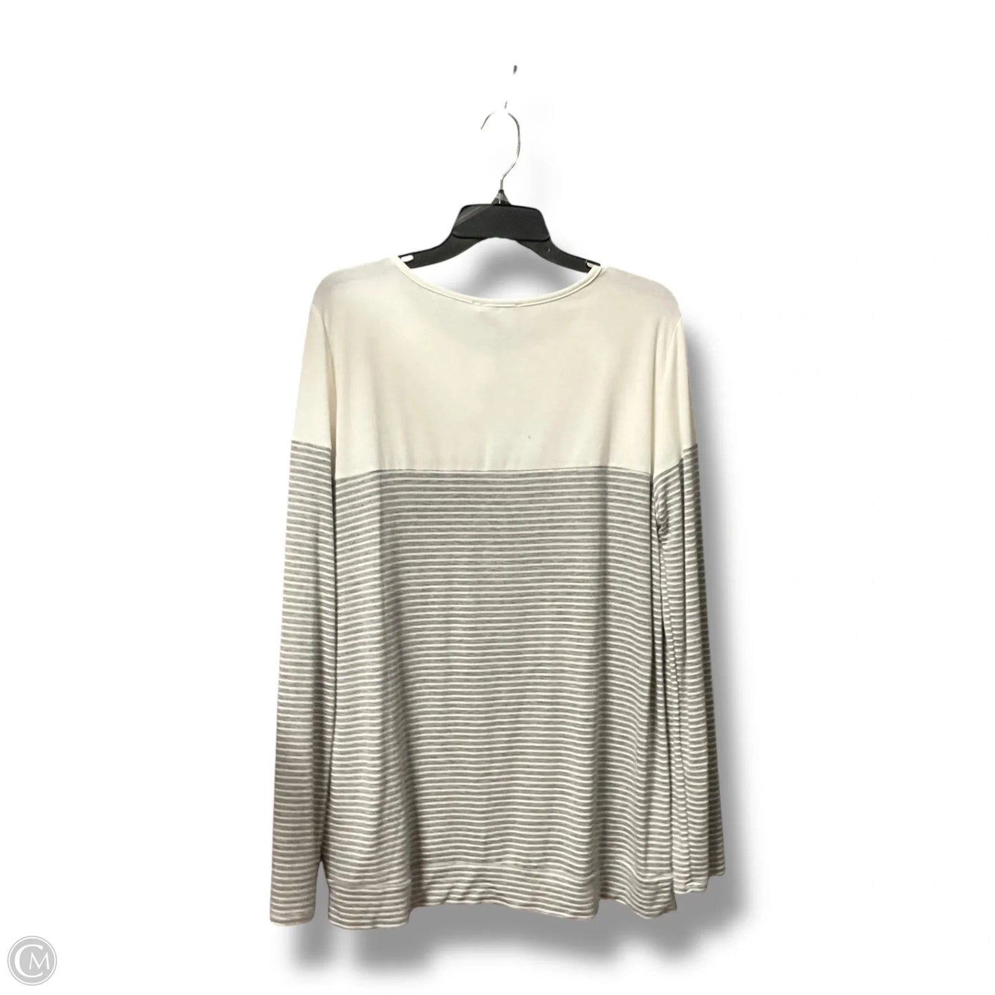 Top Long Sleeve By Pink Clover In Striped Pattern, Size: Xl