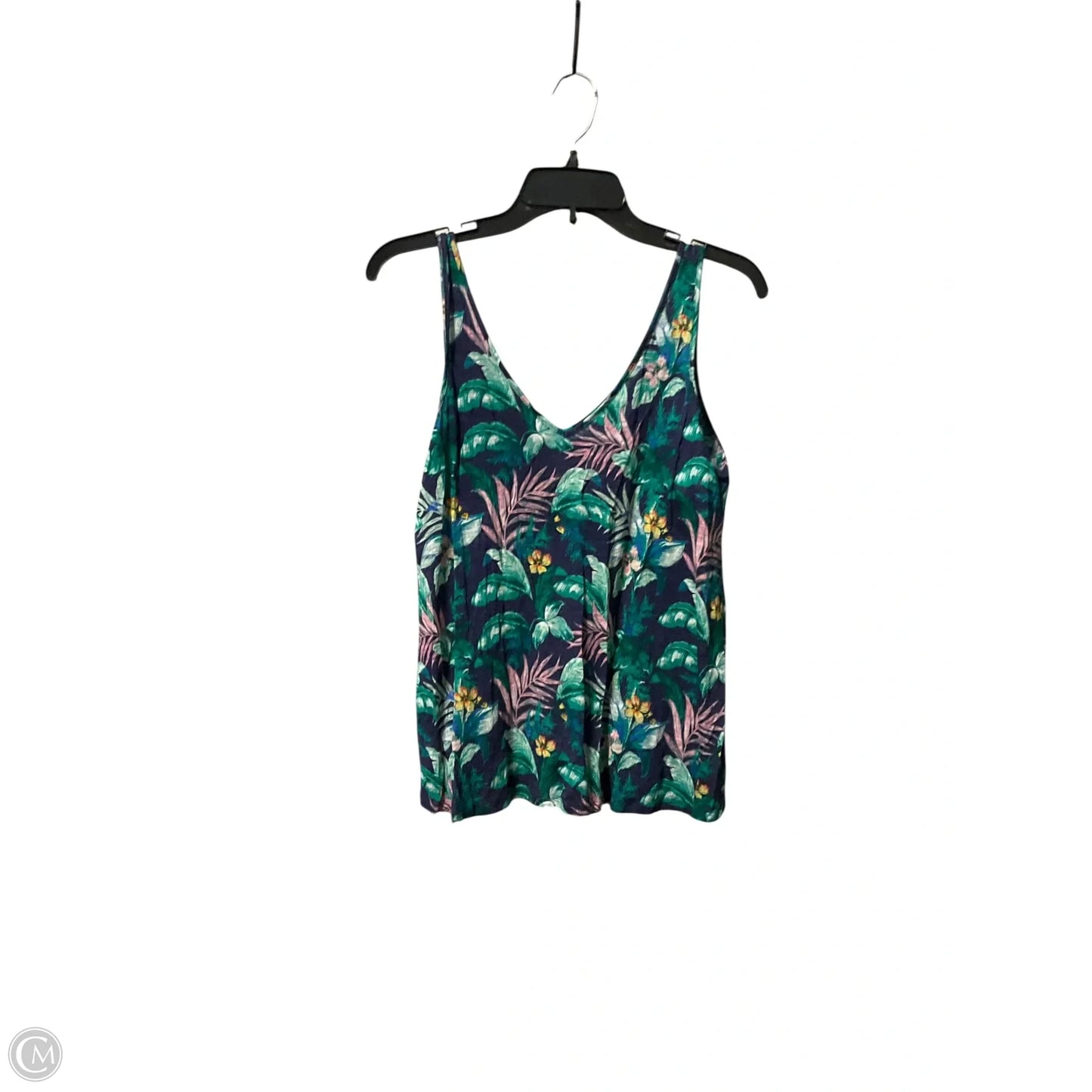 Top Sleeveless By Loft In Tropical Print, Size: S