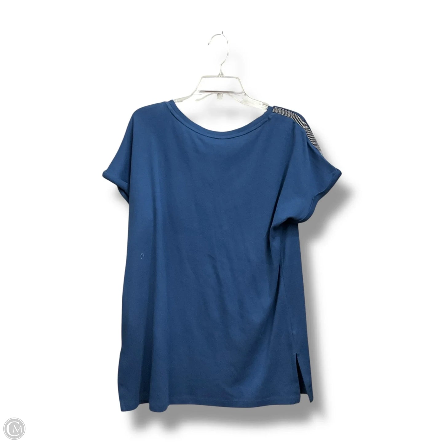 Top Sleeveless By Chicos In Blue, Size: L