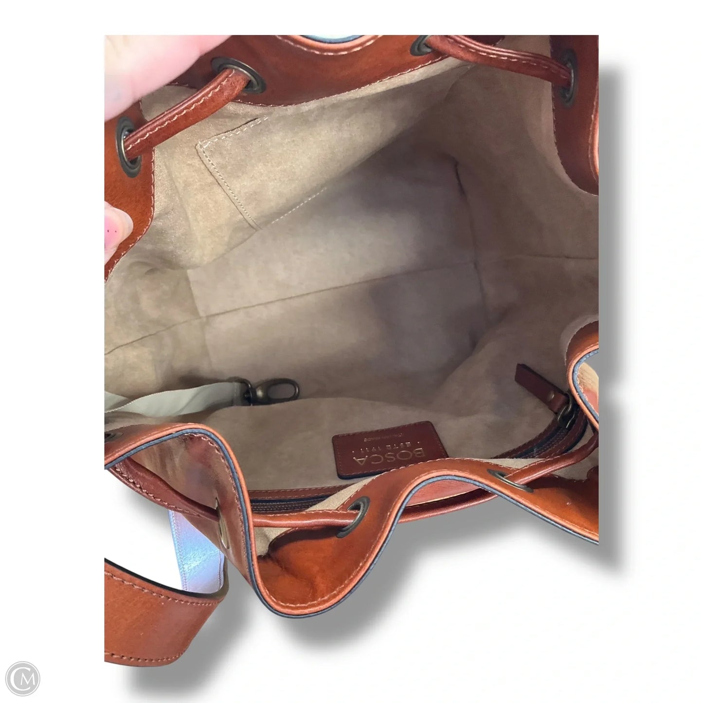 Crossbody Leather By Clothes Mentor, Size: Medium