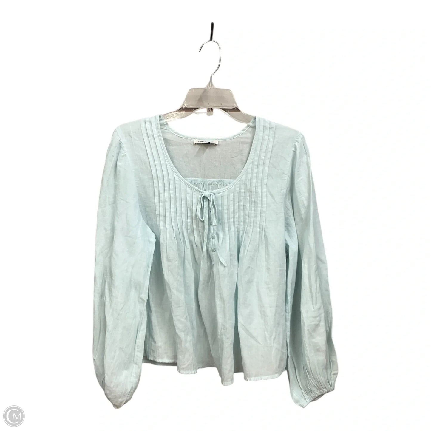 Top Long Sleeve By American Eagle In Blue, Size: M