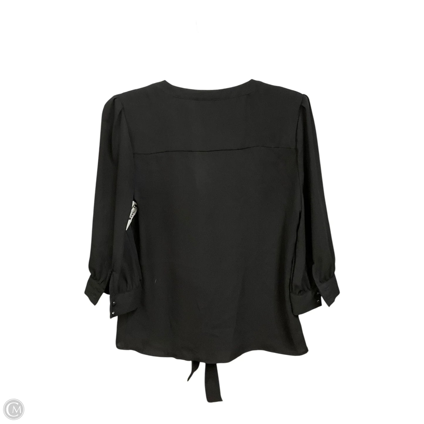 Blouse Long Sleeve By New York And Co In Black, Size: Xs