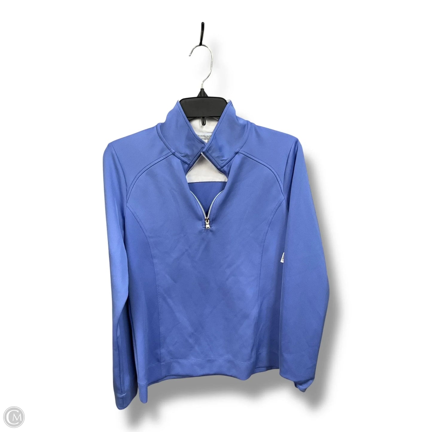 Athletic Top Long Sleeve Collar By Clothes Mentor In Blue, Size: M