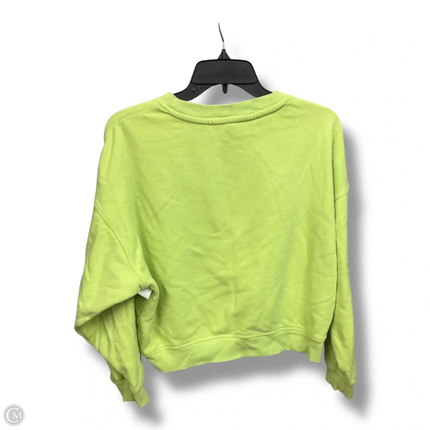 Athletic Sweatshirt Crewneck By Calvin Klein Performance In Green, Size: M