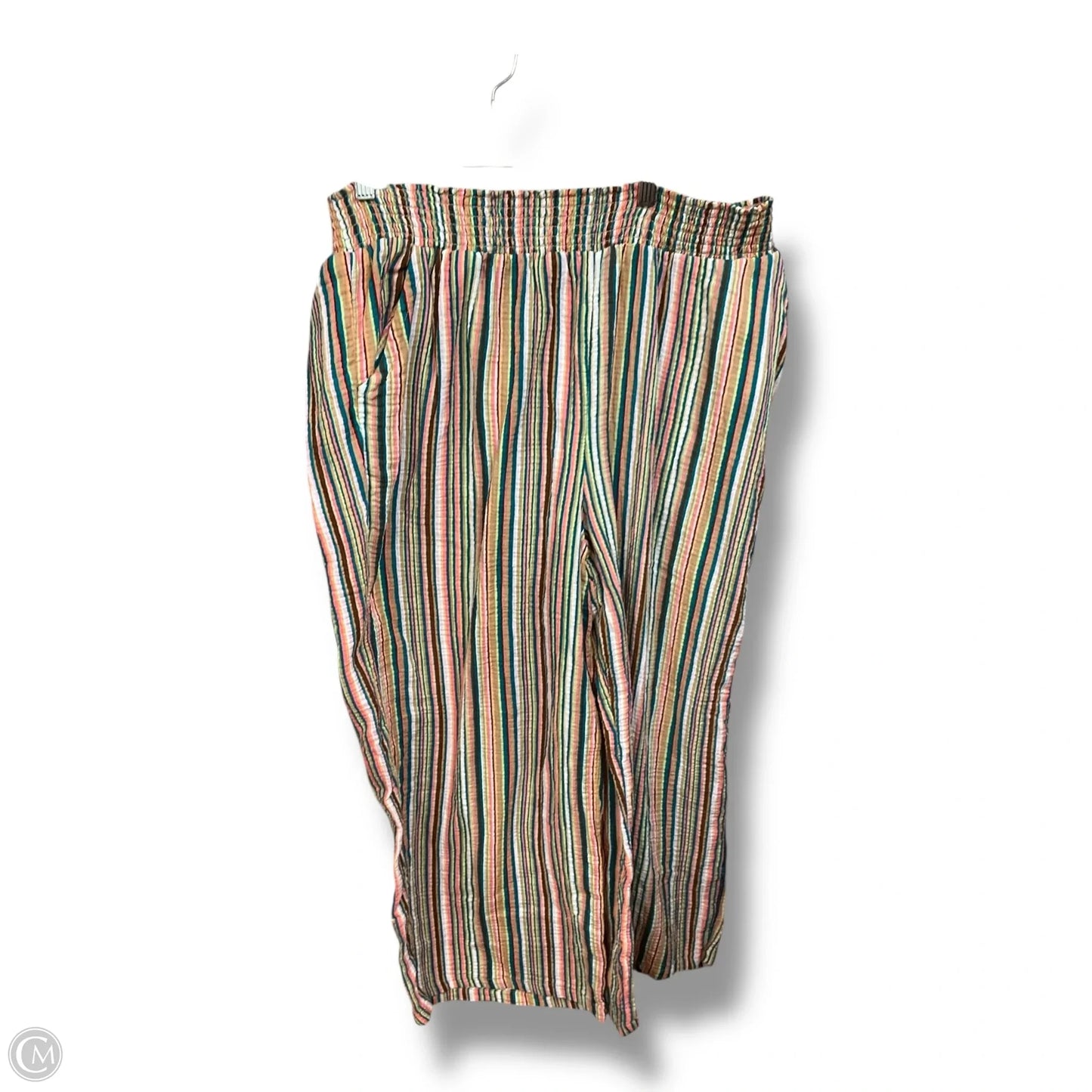 Pants Wide Leg By Joyspun In Striped Pattern, Size: 20