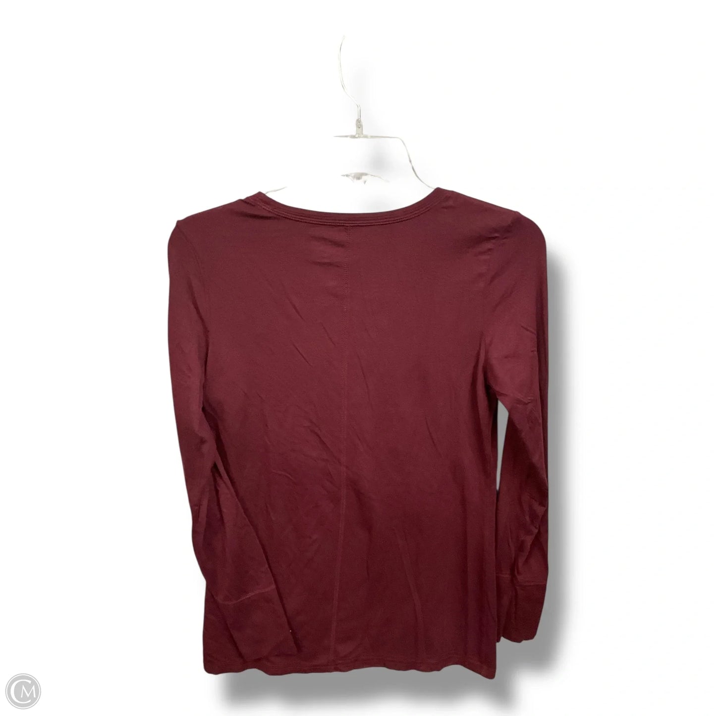 Top Long Sleeve By Ana In Maroon, Size: S