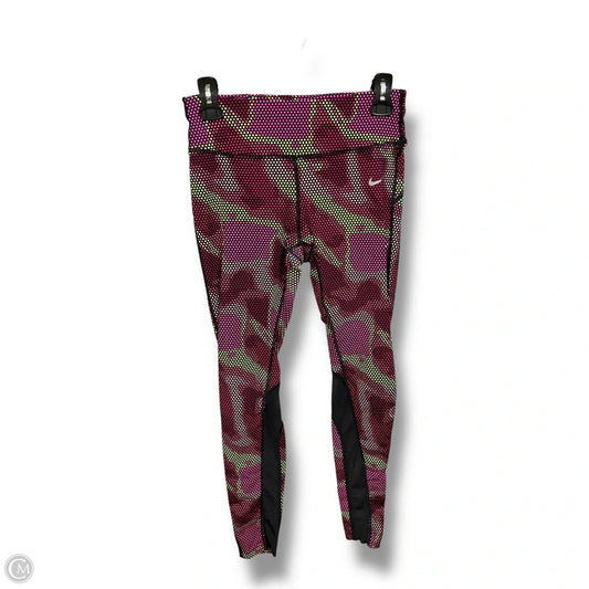 Athletic Leggings By Nike Apparel In Multi-colored, Size: M