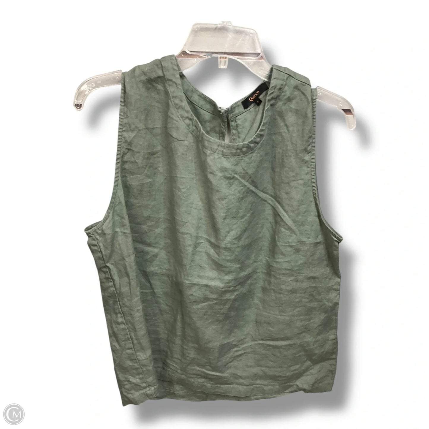 Top Sleeveless By Clothes Mentor In Green, Size: M
