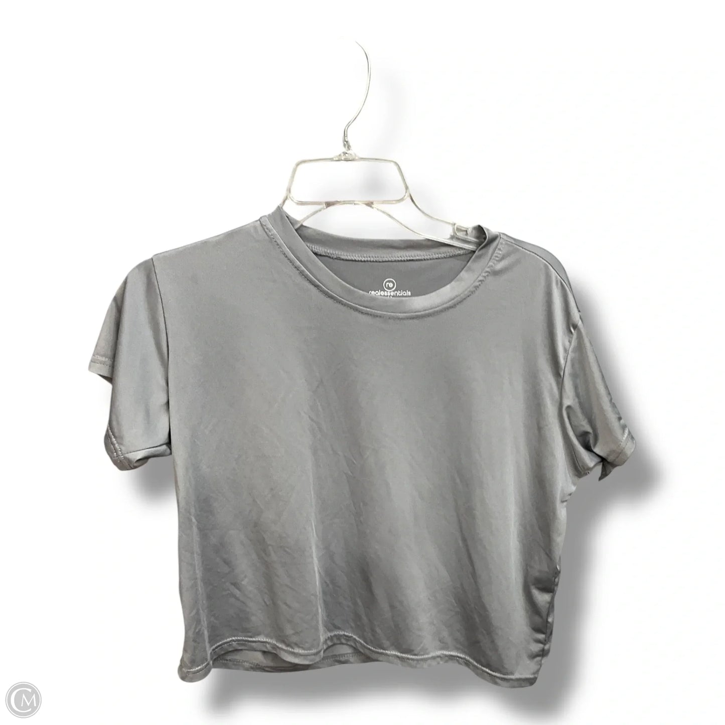 Athletic Top Short Sleeve By Clothes Mentor In Grey, Size: M