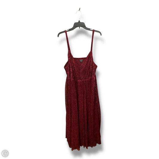 Dress Casual Maxi By Torrid In Maroon, Size: 2x