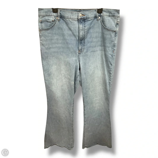 Jeans Flared By Express In Blue Denim, Size: 18