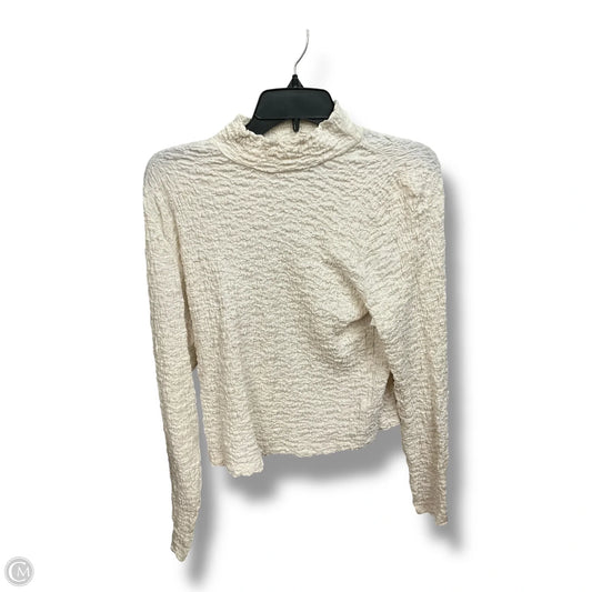 Top Long Sleeve By A New Day In Cream, Size: L