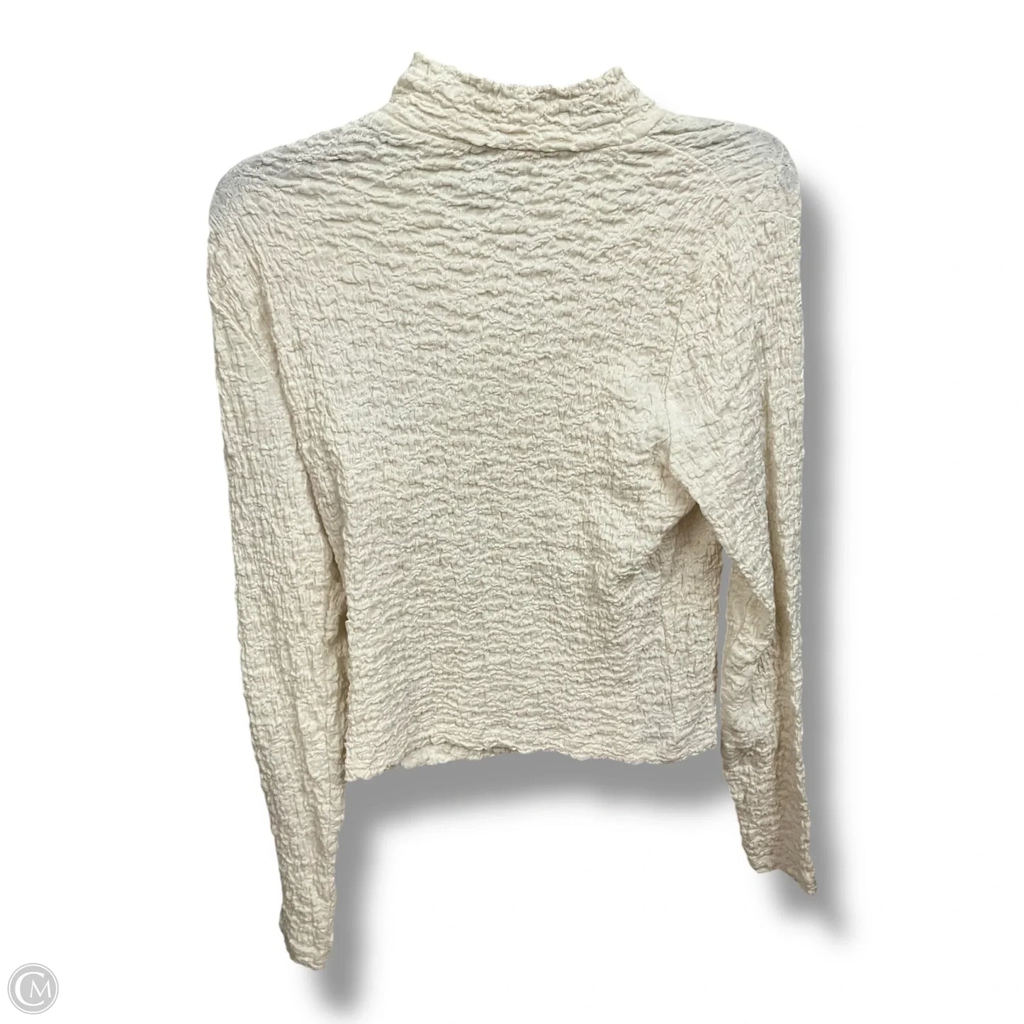 Top Long Sleeve By A New Day In Cream, Size: L