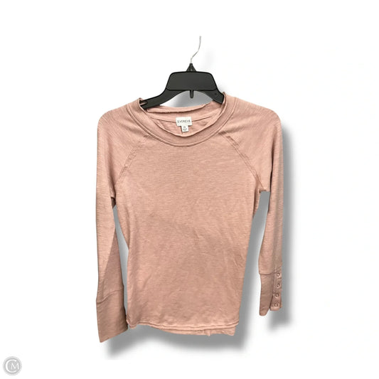 Top Long Sleeve By Evereve In Pink, Size: S