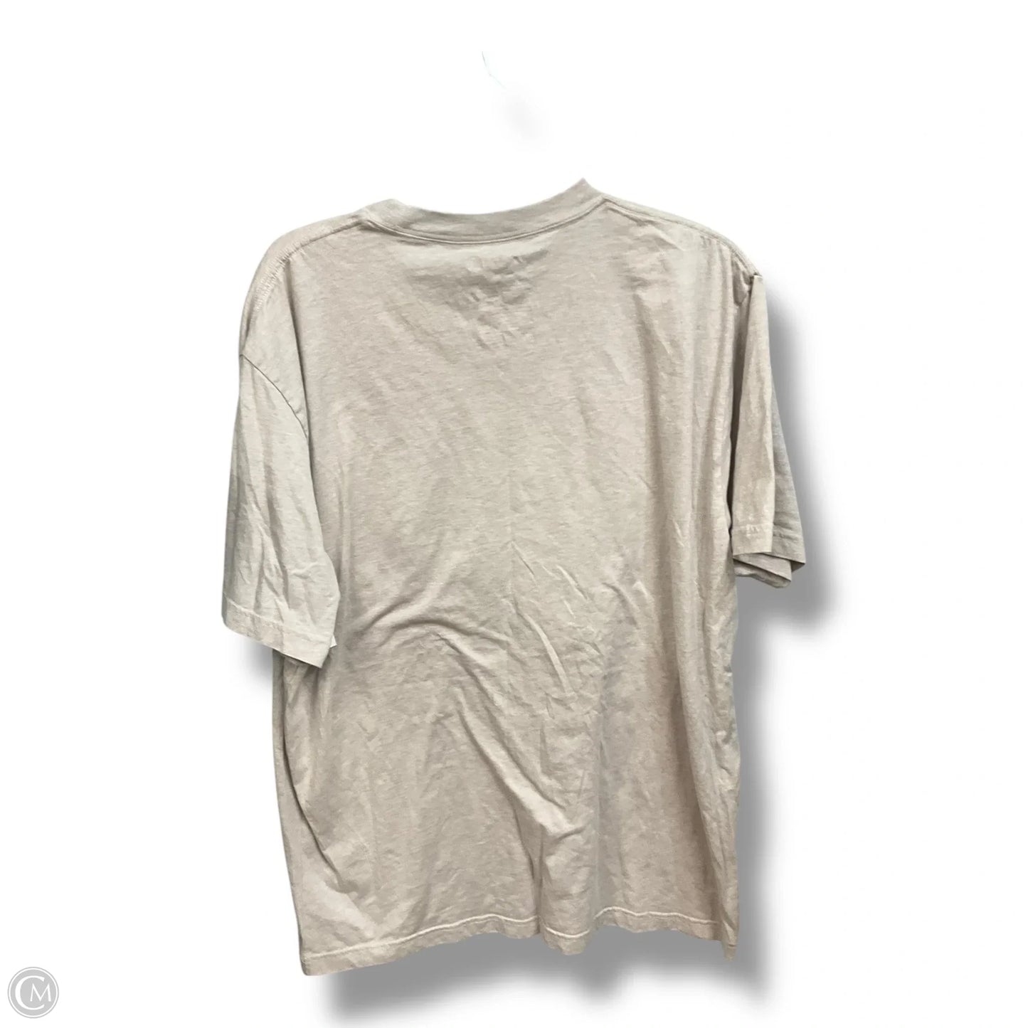 Top Short Sleeve By Clothes Mentor In Beige, Size: 2x