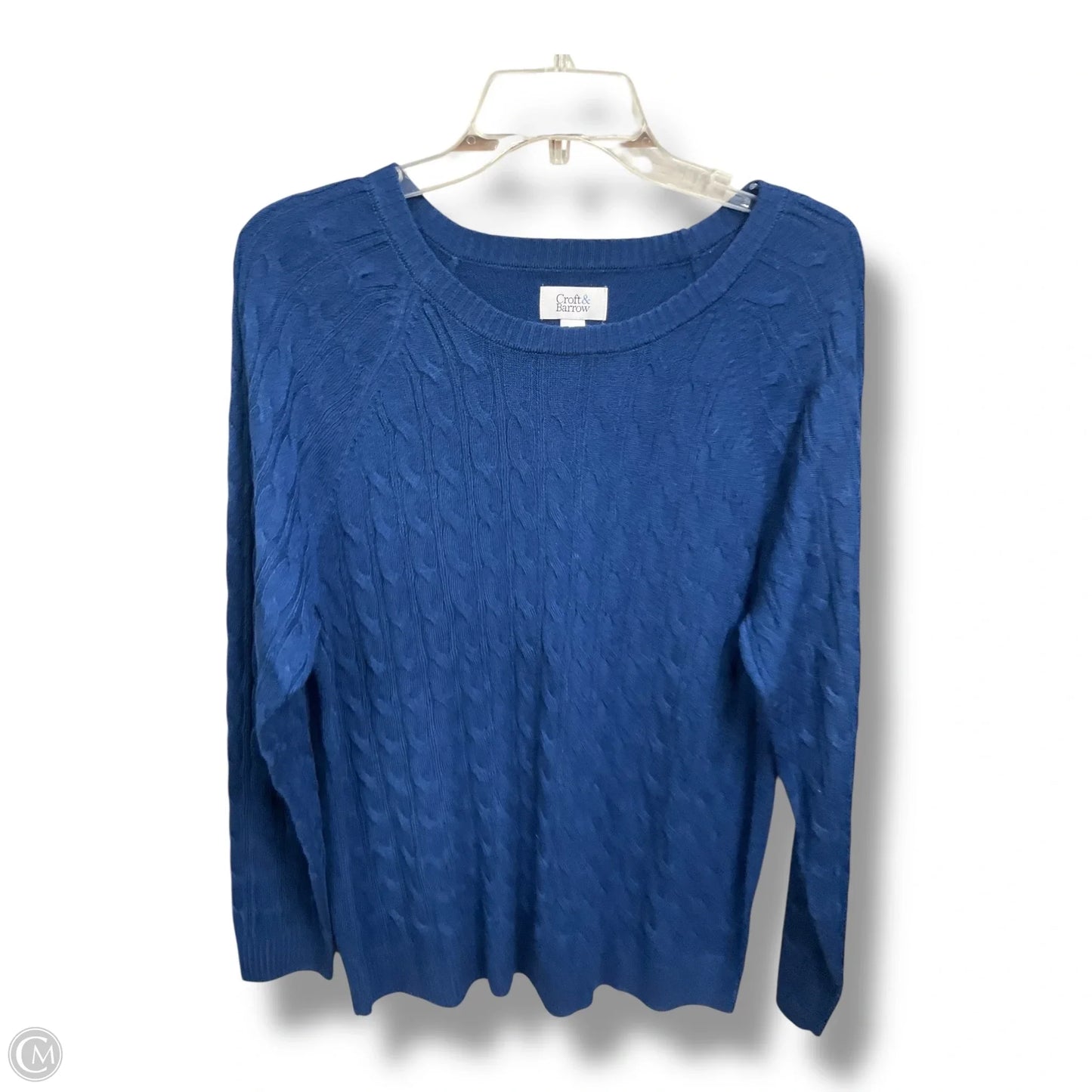 Top Long Sleeve By Croft And Barrow In Blue, Size: L