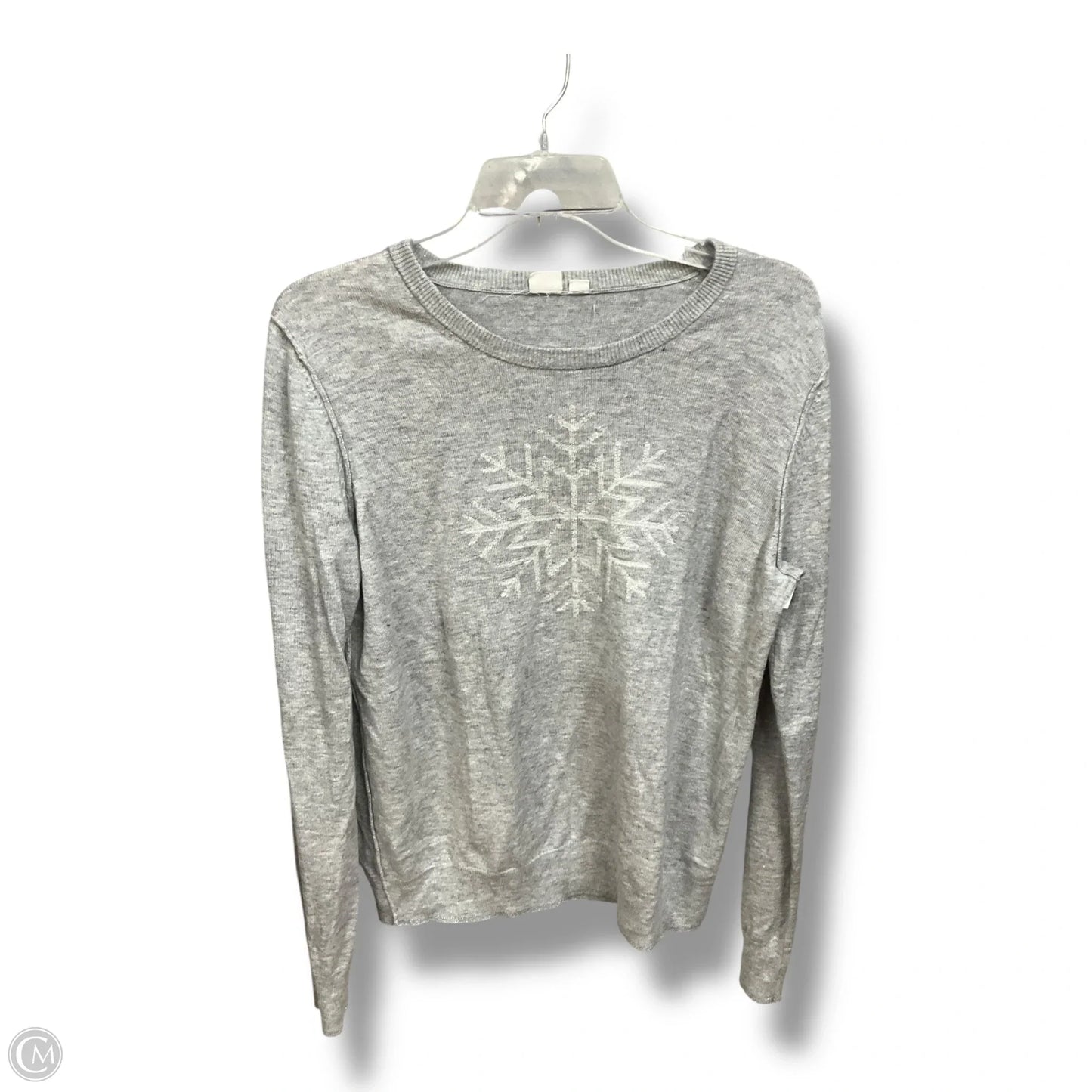 Top Long Sleeve By Gap In Grey, Size: L