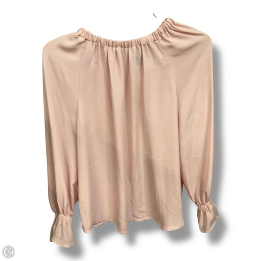 Top Long Sleeve By Banana Republic In Pink, Size: S
