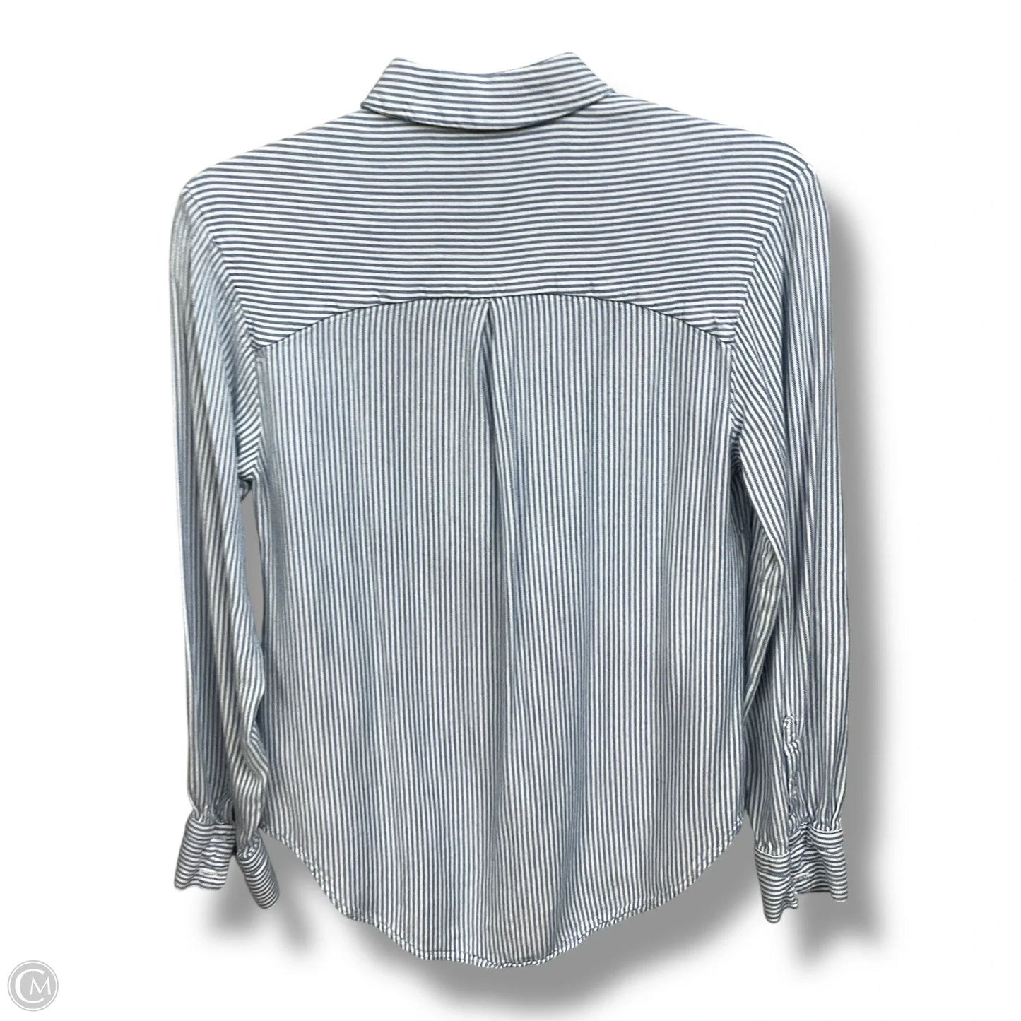 Blouse Long Sleeve By A New Day In Striped Pattern, Size: Xs