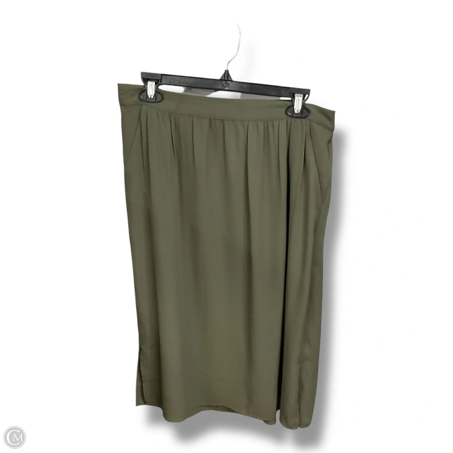 Skirt Midi By Loft In Green, Size: M