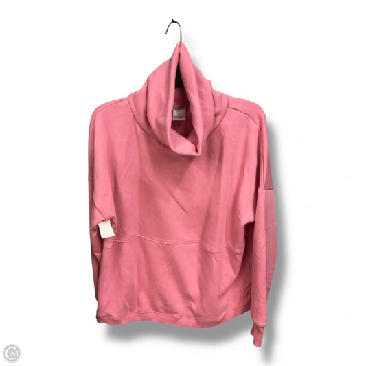 Athletic Sweatshirt Collar By Athletic Works In Pink, Size: M