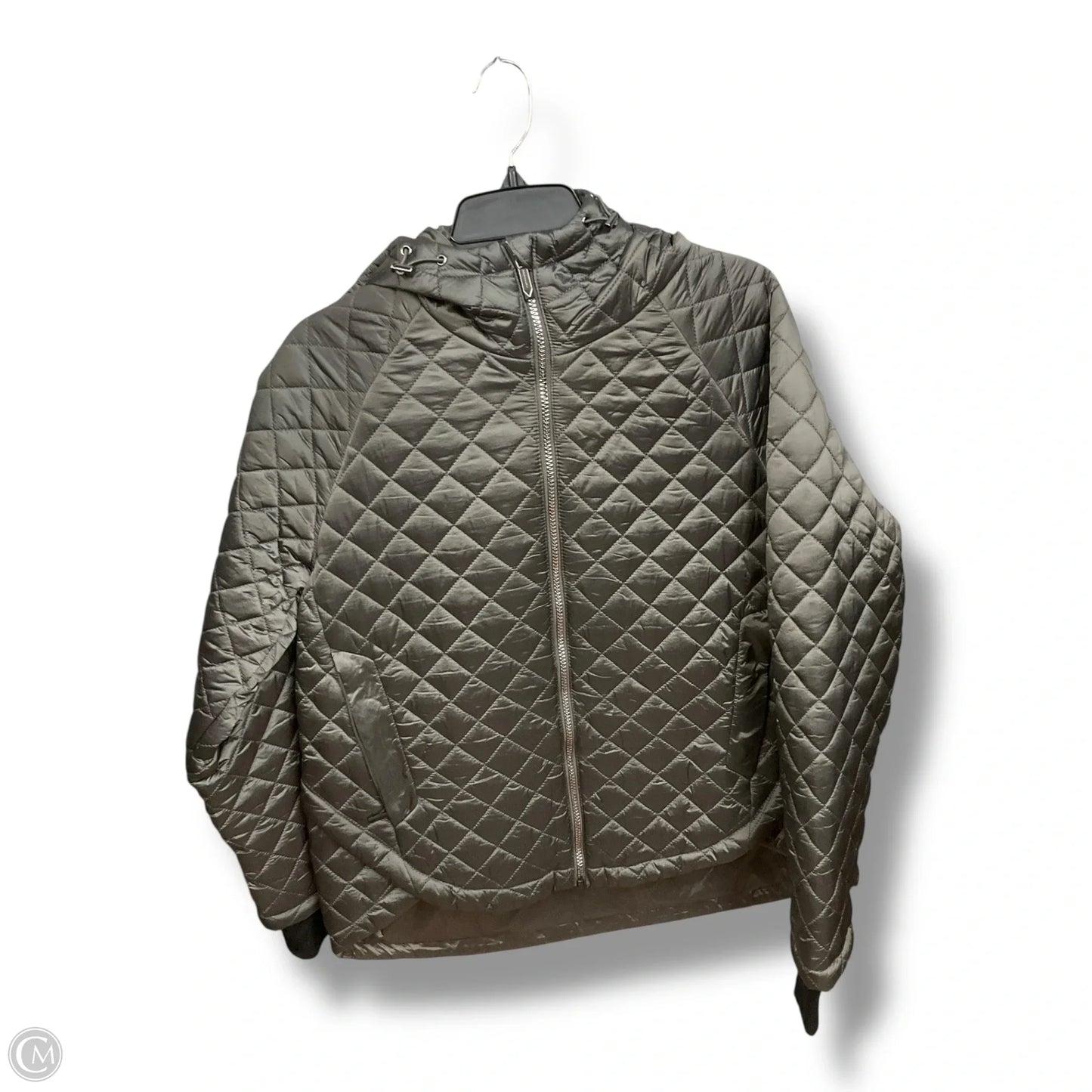 Coat Puffer & Quilted By Bcbgmaxazria In Grey, Size: L