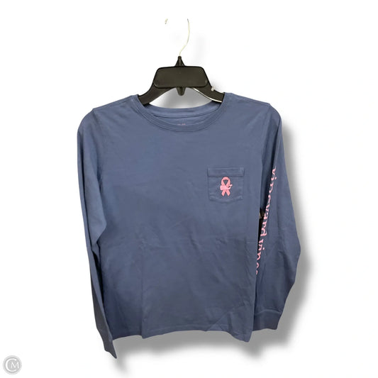 Top Long Sleeve By Vineyard Vines In Blue, Size: Xxs