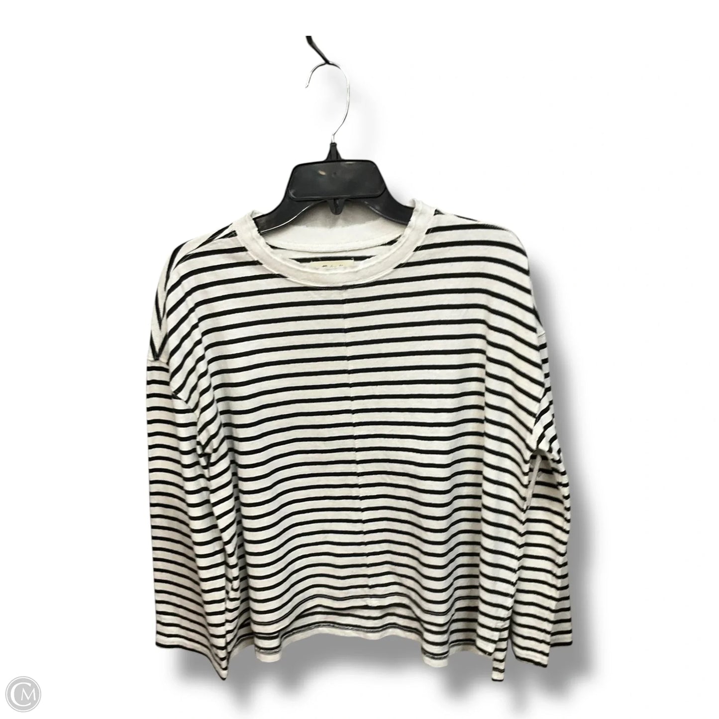 Top Long Sleeve By Madewell In Striped Pattern, Size: Xs