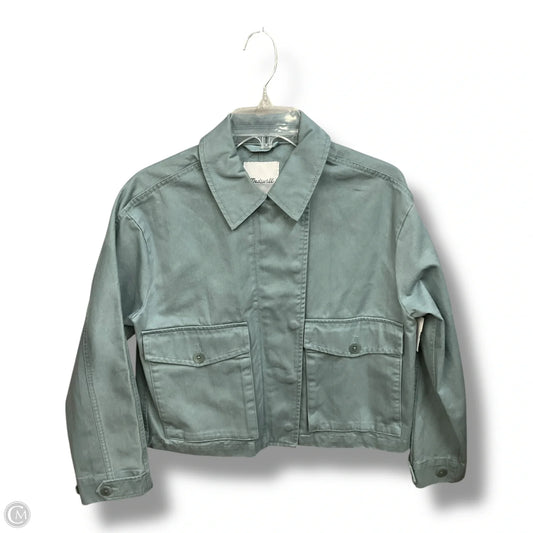 Jacket Moto By Madewell In Aqua, Size: Xs