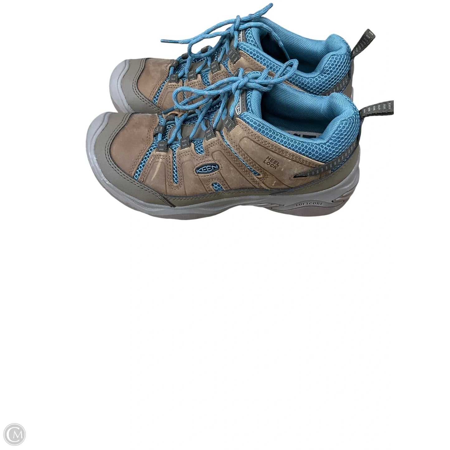 Shoes Hiking By Keen In Blue & Brown, Size: 9.5