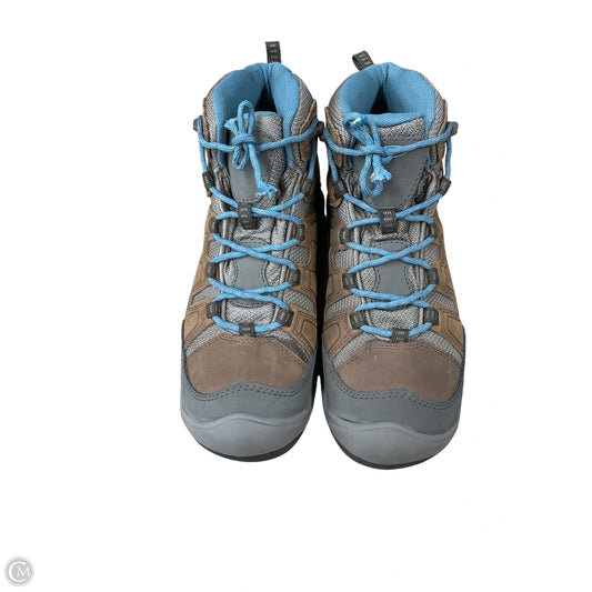 Shoes Hiking By Keen In Blue & Brown, Size: 7