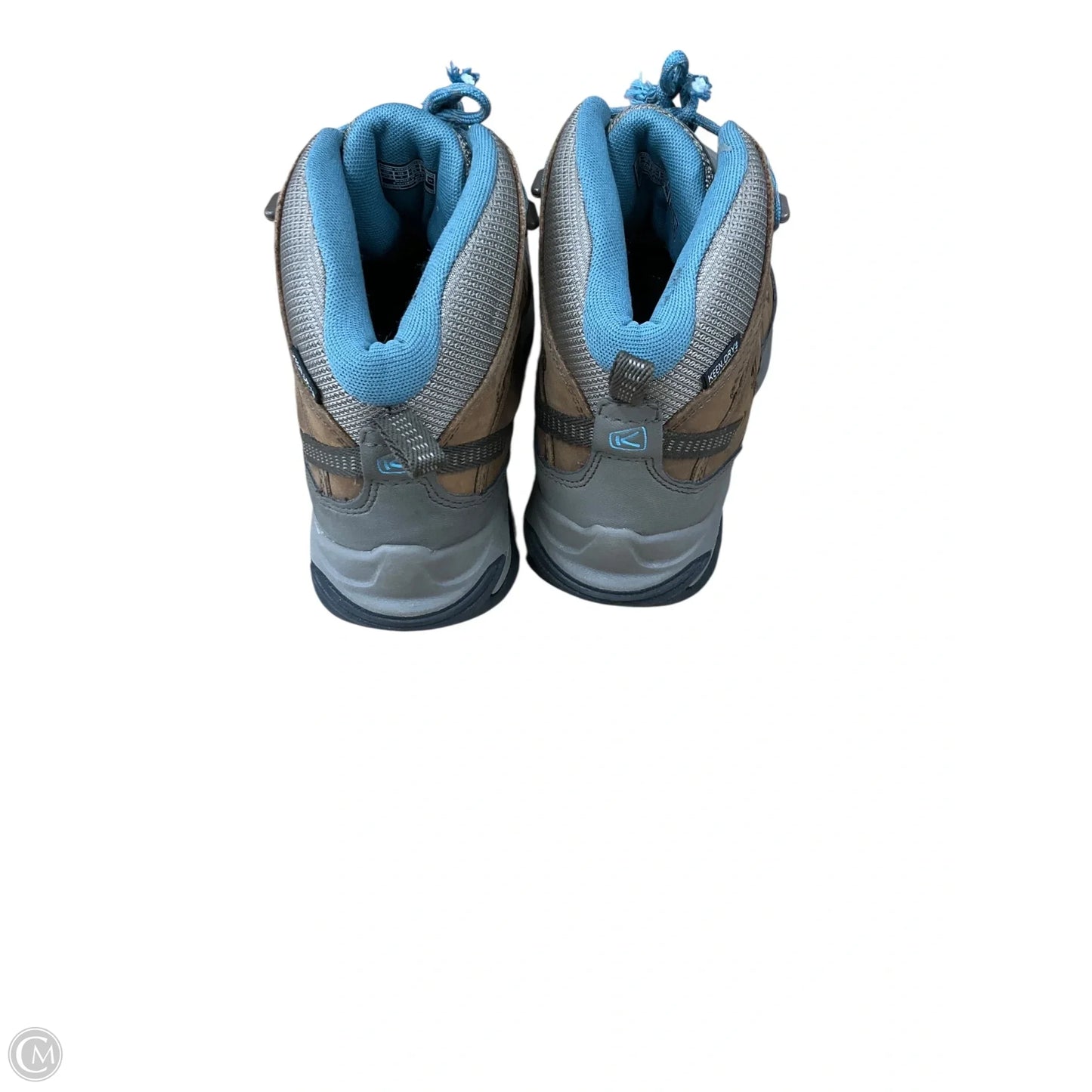 Shoes Hiking By Keen In Blue & Brown, Size: 7