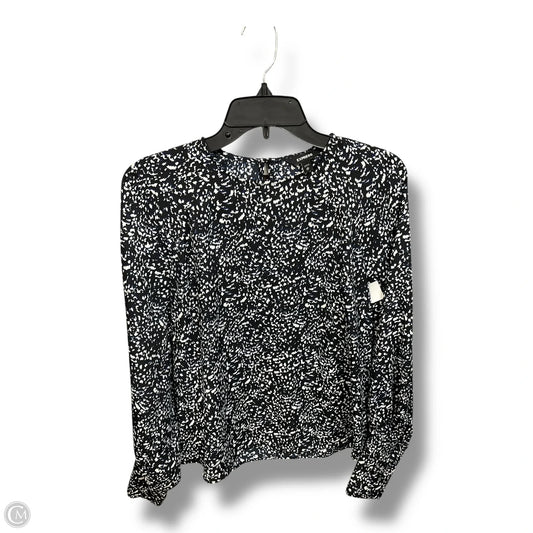 Top Long Sleeve By Express In Multi-colored, Size: Xs