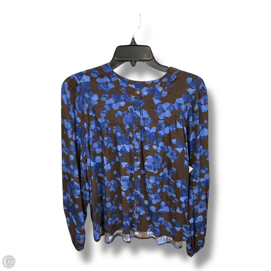 Top Long Sleeve By A New Day In Floral Print, Size: M