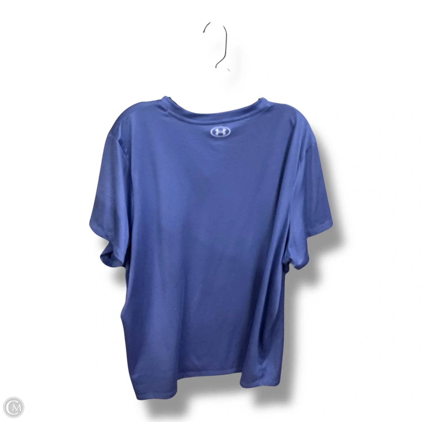 Athletic Top Short Sleeve By Under Armour In Blue, Size: 3x