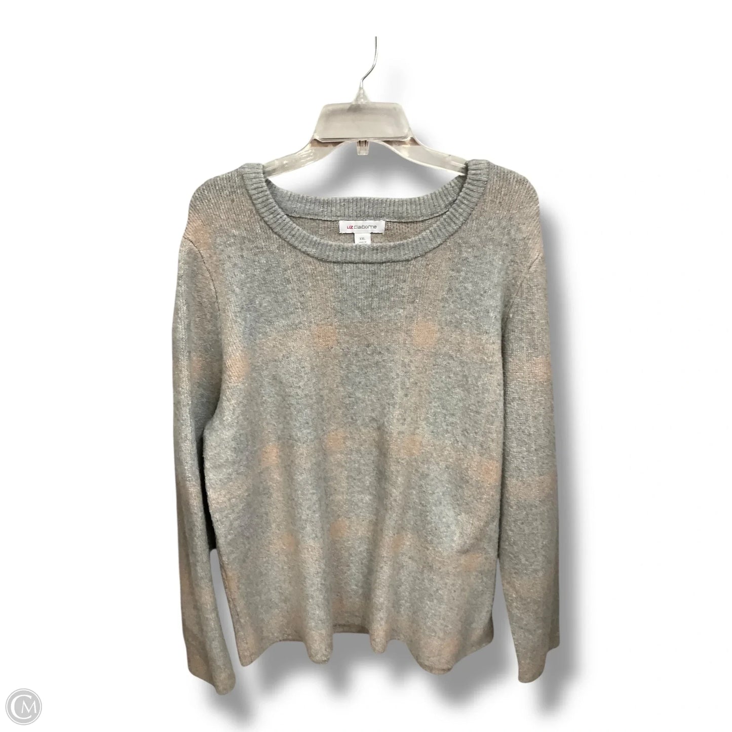 Sweater By Liz Claiborne In Plaid Pattern, Size: Xxl