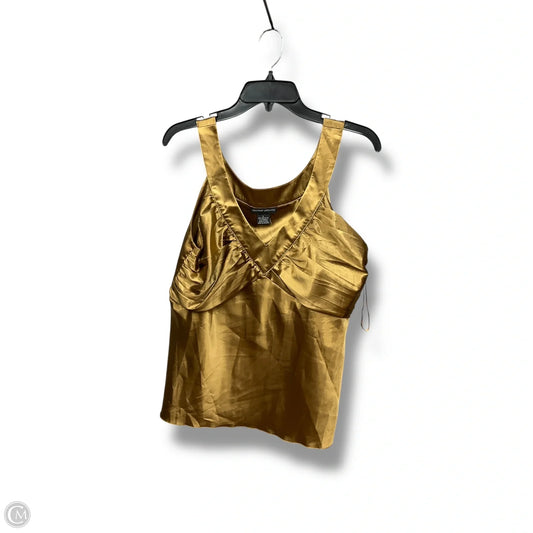 Top Sleeveless By Spencer Jeremy In Gold, Size: L