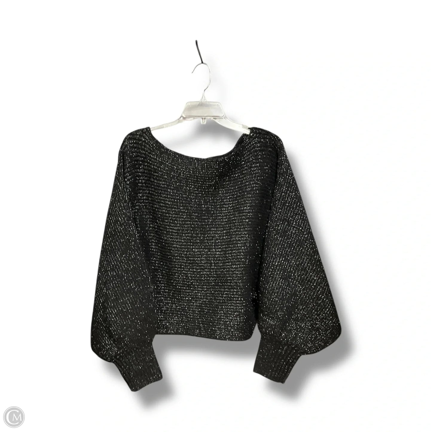 Sweater By She + Sky In Black & Silver, Size: L
