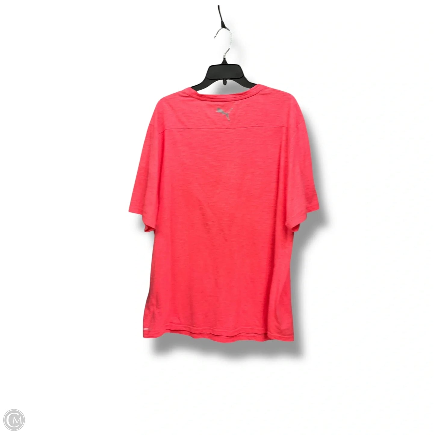 Athletic Top Short Sleeve By Puma In Pink, Size: Xxl