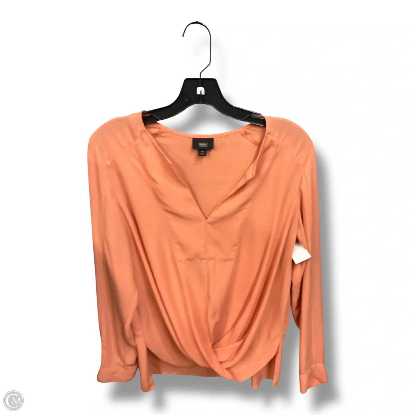 Top Long Sleeve By Mossimo In Peach, Size: M