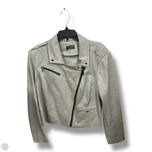 Jacket Moto By Lane Bryant In Grey, Size: 2x