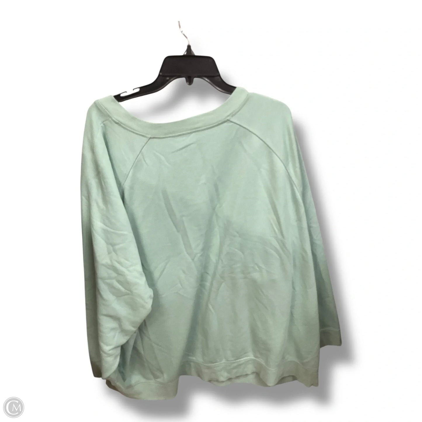 Athletic Sweatshirt Crewneck By Livi Active In Green, Size: 2x
