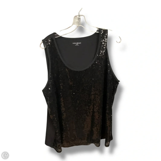 Top Sleeveless By Lane Bryant In Black, Size: 3x