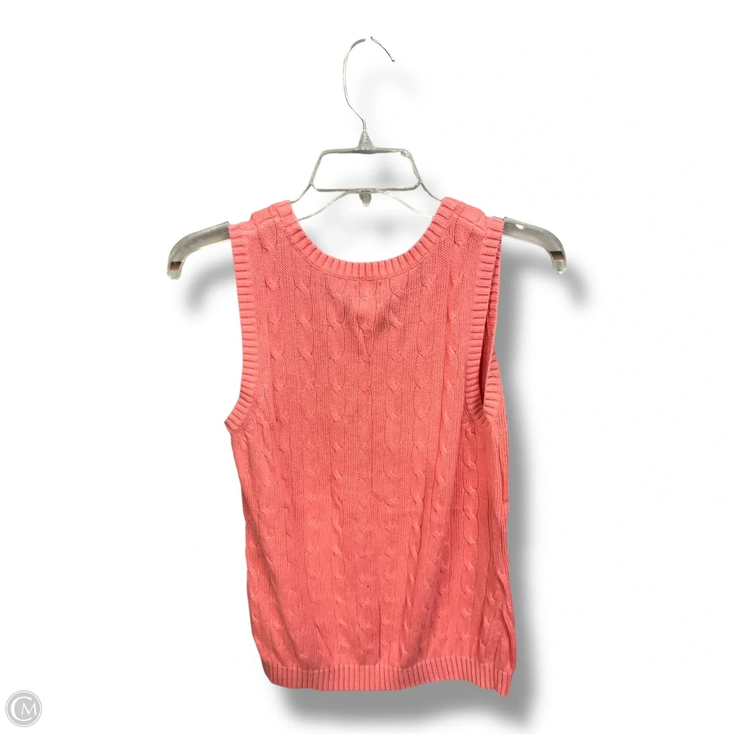 Vest Sweater By Chicos In Pink, Size: L