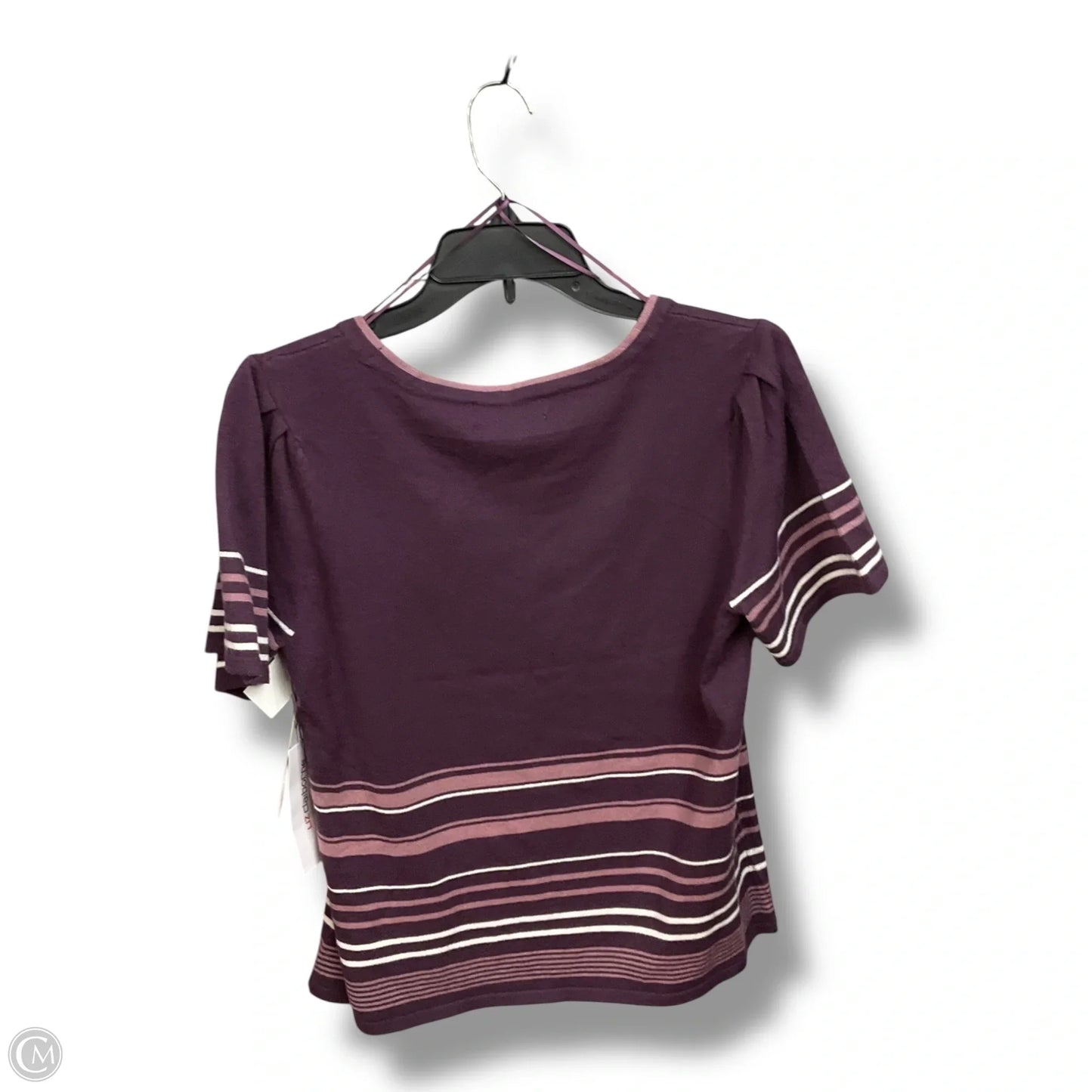 Top Short Sleeve By Liz Claiborne In Purple, Size: M