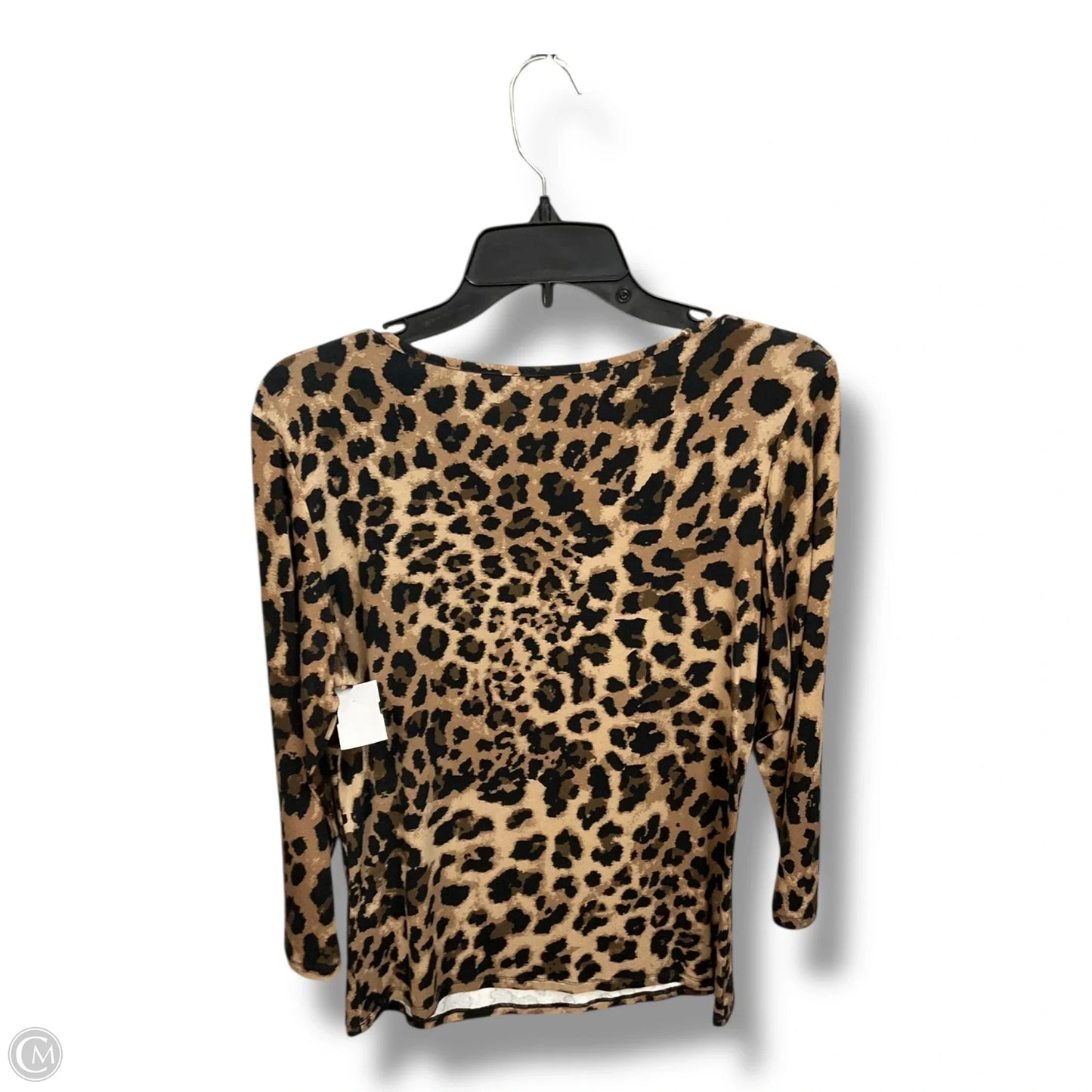 Top Long Sleeve By Sunny Leigh In Animal Print, Size: M