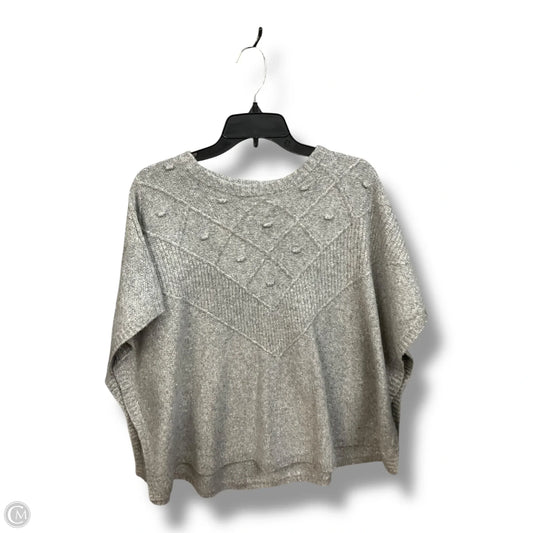 Poncho By Loft In Grey, Size: Xs