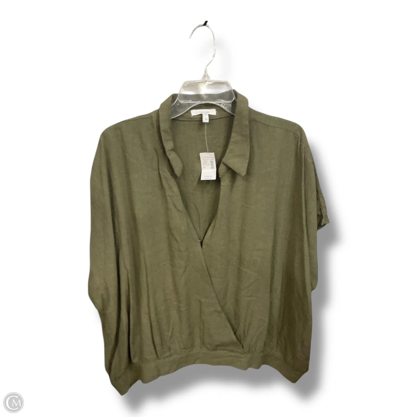 Top Sleeveless By Maurices In Green, Size: 3x