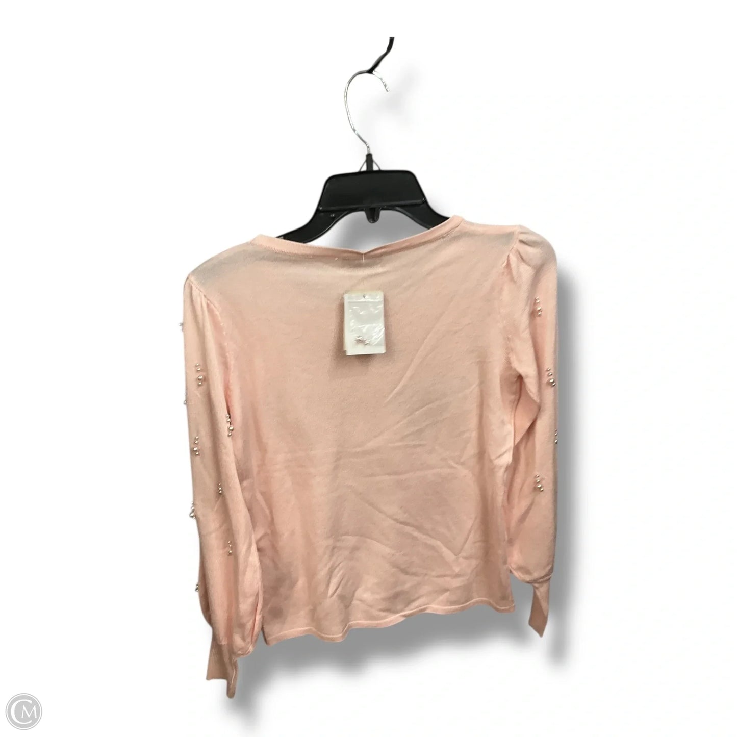 Top Long Sleeve By Carmen By Carmen Marc Valvo In Pink, Size: Xs